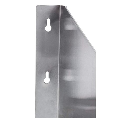 Amgood 24in X 24in Stainless Steel Wall Mount Shelf With Side Guards AMG WS-2424-SG